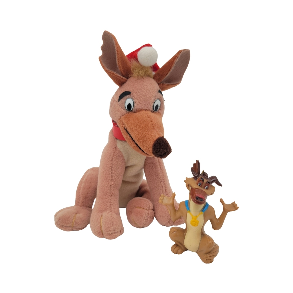 Vintage All Dogs Go To Heaven Charlie Christmas Carol Plush & Ornament